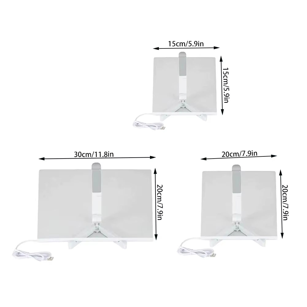 Transparent Luminous Acrylic Note Board USB LED Night Lights Erasable Write Message Board Calendar Desktop Ornaments Kids Gifts